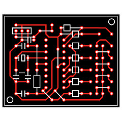 Image showing vector abstract circuit board