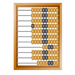 Image showing old wooden abacus close up