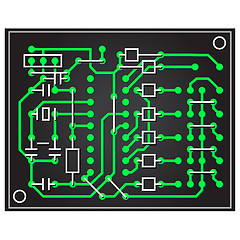 Image showing vector abstract circuit board