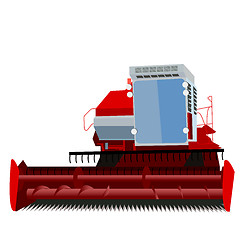 Image showing combine harvester 