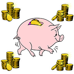 Image showing Pig piggy bank