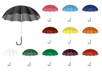 Image showing umbrellas 