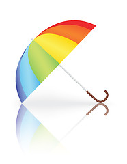 Image showing rainbow umbrella 