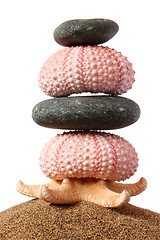 Image showing Seashore Zen Stack