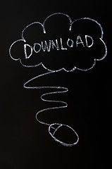 Image showing Cloud service of download