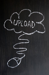 Image showing Cloud service of uploading