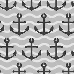 Image showing seamless wallpaper with sea anchors
