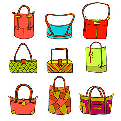 Image showing vector collection of woman's accessories