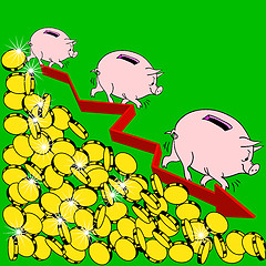 Image showing The  financial crisis Concept Illustration