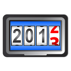 Image showing 2013 New Year counter, vector.