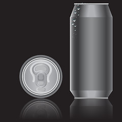 Image showing Aluminum packaging for beverages. Vector.