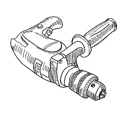 Image showing Vector drill with handle