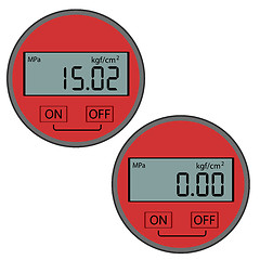 Image showing The modern digital gas manometer