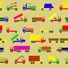 Image showing  Cars, vehicles. Car body. Seamless wallpaper.