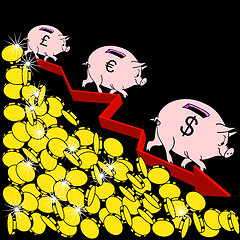 Image showing The  financial crisis Concept Illustration