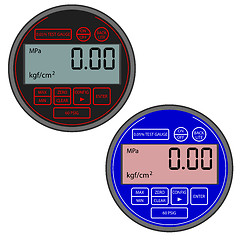 Image showing The modern digital gas manometer 