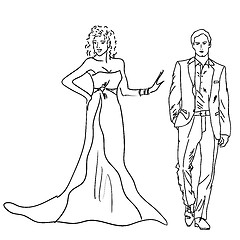 Image showing Bride and Groom