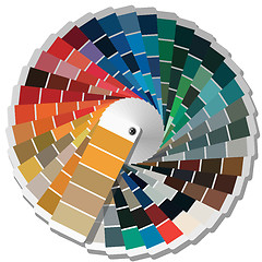 Image showing Color palette guide for printing industry. 