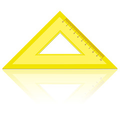 Image showing line of the triangle on a white background.