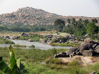 Image showing scenery around Hampi