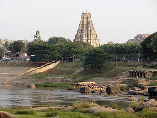 Image showing Virupaksha Temple at Vijayanagara