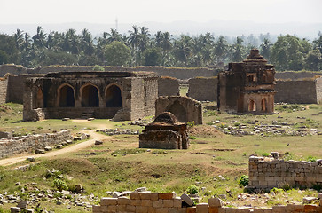 Image showing temple remains around Hampi