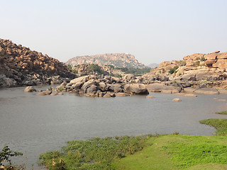 Image showing scenery around Hampi