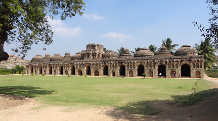 Image showing Elephant stables at Vijayanagara