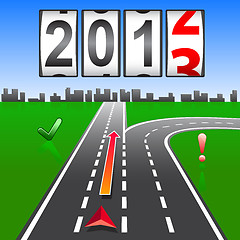 Image showing 2013 New Year counter, vector.