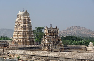 Image showing Virupaksha Temple at Vijayanagara