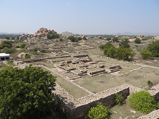 Image showing temple remains around Hampi
