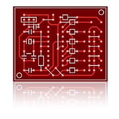 Image showing vector abstract circuit board