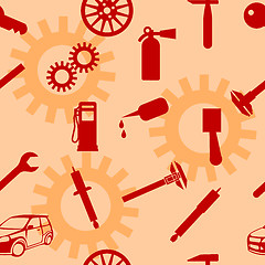 Image showing Auto Car Repair Service Icon Symbol. 