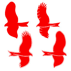 Image showing Eagle symbols and tattoo, vector illustration.