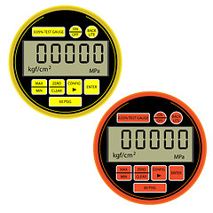 Image showing The modern digital gas manometer 