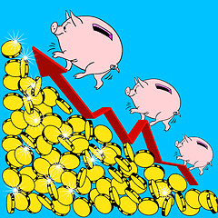 Image showing The  financial growth Concept Illustration