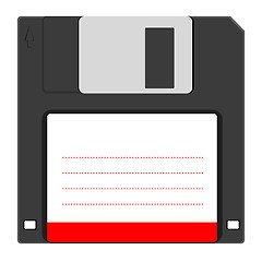 Image showing  Old floppy disc for computer data storage