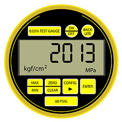 Image showing 2013 New Year modern digital gas manometer 