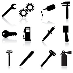 Image showing Auto Car Repair Service Icon Symbol