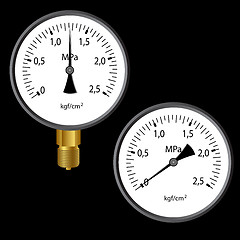 Image showing The gas manometer 