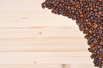 Image showing background brown coffee