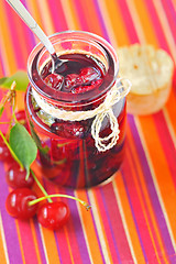 Image showing Cherry jam