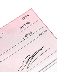 Image showing Pink Check