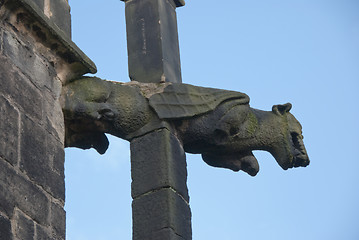 Image showing Leaping Gargoyle on Halifax Minster