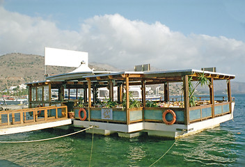 Image showing Floating Greek Restaurant