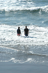 Image showing Couple in the ocean