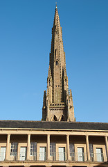 Image showing Square Church Tower from Piece Hall