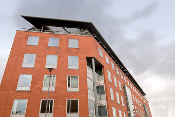 Image showing Red Brick Office Block