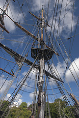 Image showing Tall Ship Rigging
