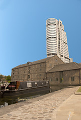 Image showing Tower Block and Canal View